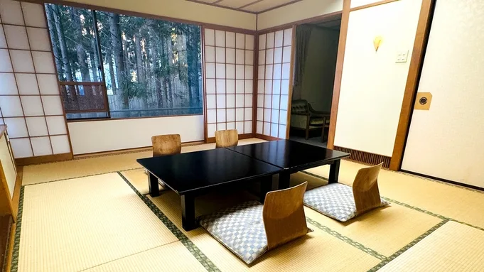 つなぎ温泉、岩手山。